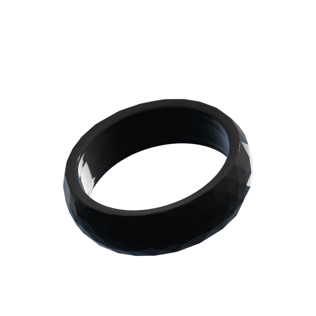 Граненое Черный Глянцевый